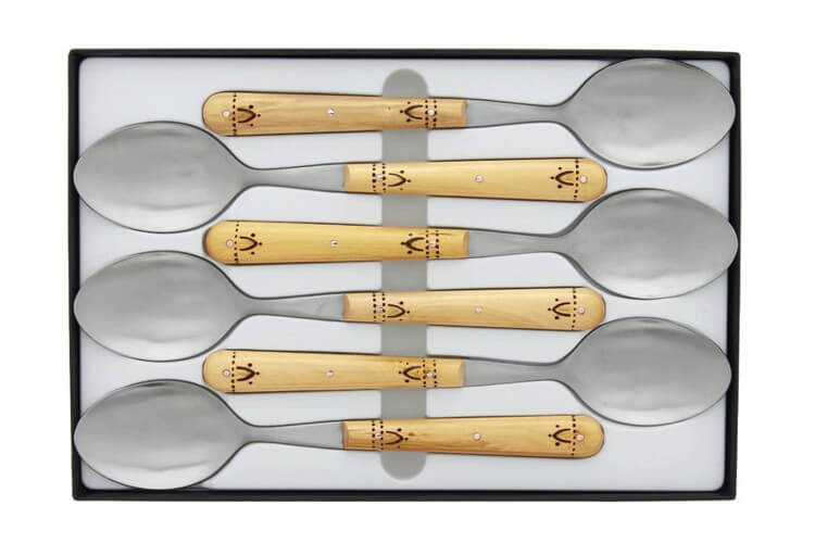 6 Cuillères à Pamplemousse Atlanta – Set De Couverts Dentelés En Inox Pour Agrumes – Idéal Pour Un Usage Quotidien