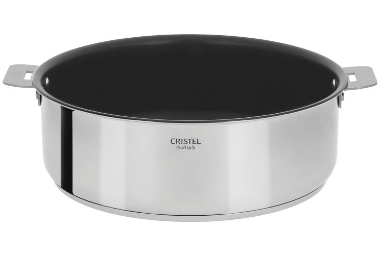 Sauteuse antiadhérente Cristel Casteline amovible Exceliss en inox 5 plis