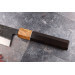 Couteau santoku 16,5cm japonais artisanal Yuzo Black SLD ébène et olivier