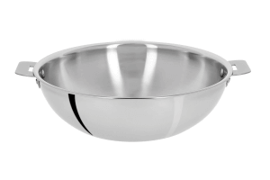 Wok Cristel Casteline amovible en inox 3 plis