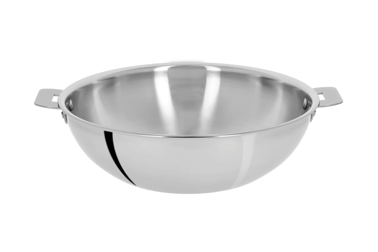 Wok Cristel Casteline amovible en inox 3 plis