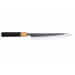 Couteau sujihiki 24cm japonais artisanal Yuzo Black SLD ébène et olivier