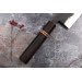 Couteau nakiri 16,5cm japonais artisanal Yuzo Black SLD ébène et cognassier