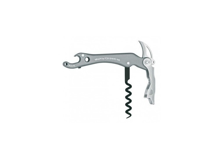 Tire bouchon VINUM Fox Knives 12cm alu anodis&eacute; titanium