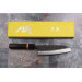 Couteau santoku 16,5cm japonais artisanal Yuzo Black SLD ébène et cognassier