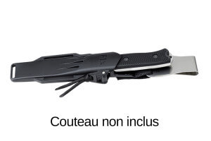 Etui Fallkniven F1XEZCLIP pour couteau F1x en zytel avec clip inox