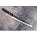 Couteau sujihiki 24cm japonais artisanal Yuzo Black SLD ébène et cognassier
