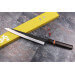 Couteau sujihiki 24cm japonais artisanal Yuzo Black SLD ébène et cognassier