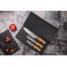 Coffret 3 couteaux Wusaki Damas 10Cr olivier Chef + Universel + Office