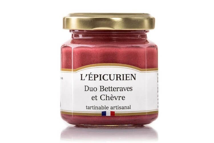 Duo betteraves et chèvre artisanal L'Épicurien fabriqué en France 100g