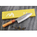 Couteau santoku 16,5cm japonais artisanal Yuzo SLD olivier et cognassier