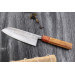 Couteau santoku 16,5cm japonais artisanal Yuzo SLD olivier et cognassier