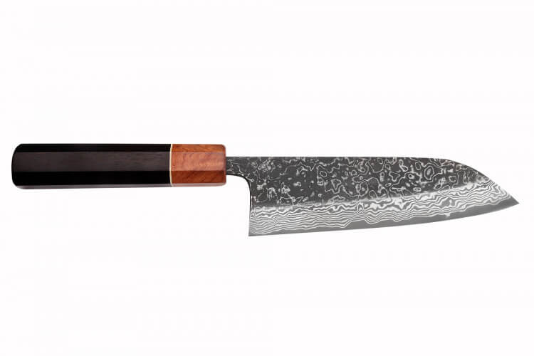 Couteau artisanal Japonais Santoku acier poudre 16,5 cm - Couteau Nippon