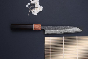 Couteau universel 15cm japonais artisanal Masashi Yamamoto SLD Kuro damas