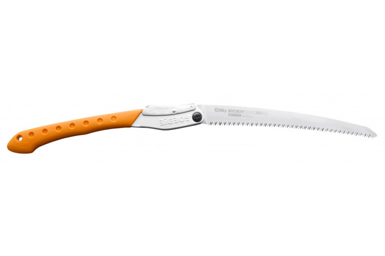 Scie pliante d'&eacute;lagage Silky Bigboy 356-36 lame droite manche caoutchouc orange 39,5cm