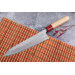 Couteau de chef japonais artisanal Tsunehisa Aogami Super martelé 21cm