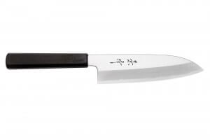 Couteau santoku japonais artisanal Kagekiyo Suri Urushi 18cm