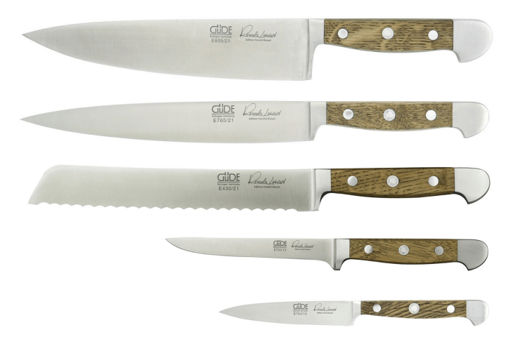 Coffret 5 couteaux forgés Güde Alpha Chêne
