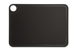 Planche à découper Arcos en fibres de cellulose et résine noire avec rigole