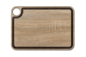 Planche à découper Arcos en fibres de cellulose et résine motif bois avec rigole