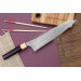 Couteau de chef japonais artisanal martelé Yu Kurosaki senko 24cm acier SG2