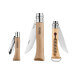 Kit 3 couteaux multifonctions Nomade Opinel acier inox manche hêtre