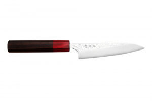 Couteau universel japonais artisanal Yoshimi Kato Minamo SG2 Tsuchime 12cm