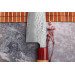 Couteau santoku japonais artisanal Tsunehisa Aogami Super martelé 16,5cm
