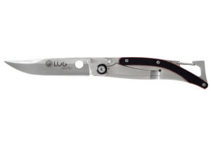 Couteau pliant LUG SP1SRB noir et rouge manche en G10 et acier 11cm avec clip