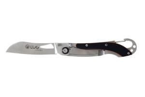 Couteau pliant LUG SP2SOB noir et orange manche G10 et acier 11,6cm avec mousqueton