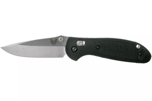 Couteau pliant Benchmade Mini Griptilian 556 manche Grivory noir 9,9cm