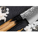Couteau santoku 17cm japonais Sakai Takayuki Kashi Urushi VG10 damas