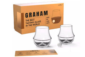 Coffret cadeau 2 verres de dégustation Cookut Graham + billes en marbre + guide