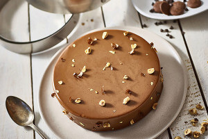 Cercle à entremets extensible De Buyer en inox hauteur 3cm - 18 à 36cm