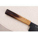 Couteau santoku japonais 17cm Sakai Takayuki Kurokage manche en chêne brûlé