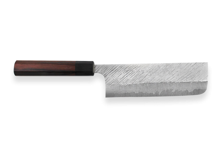Couteau nakiri japonais artisanal Yu Kurosaki Fujin 16,5cm VG10 Damascus 33 couches