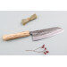 Couteau santoku japonais artisanal Wusaki Nakata Erable BS2 16,5cm manche érable
