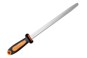 Fusil à aiguiser FISCHER Fischrom mèche ovale 30cm grain extra fin manche orange et gris