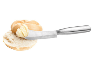 Couteau tartineur Westmark 2 en 1 lame dentelée 10cm