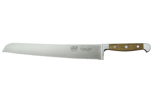 Couteau à pain Güde Alpha Chêne 32cm en acier forgé