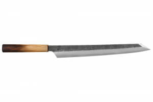 Couteau yanagiba japonais artisanal Sakai Takayuki Homura Guren 30cm