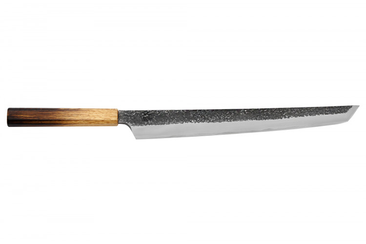 Couteau sakimaru takohiki japonais artisanal Sakai Takayuki Homura Guren 30cm