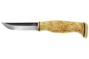 Couteau Arctic Legend Hobby Knife AL903 artisanal lame 9,5cm manche en bouleau + étui en cuir
