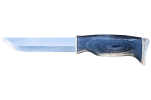 Couteau Arctic Legend Bear Knife AL880 artisanal lame 14,5cm manche en bois teinté + étui en cuir