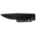 Couteau Arctic Legend Hunter's Knife AL965 artisanal lame 9cm manche en bois teinté noir + étui en cuir