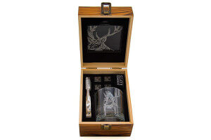 Coffret verre à whisky Selbrae House - motif cerf