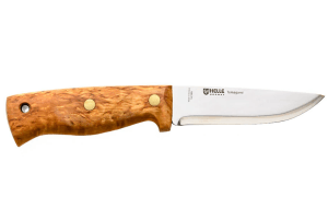 Couteau Helle Temagami H300 lame en acier inox 11cm manche en bouleau + étui en cuir
