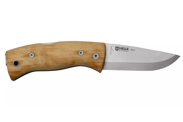 Couteau pliant Helle Nipa H657 manche en bois de bouleau 9,4cm