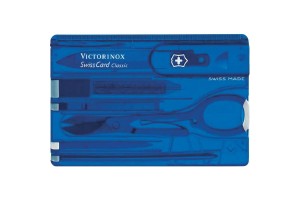 Carte SwissCard Victorinox 7 pièces bleue