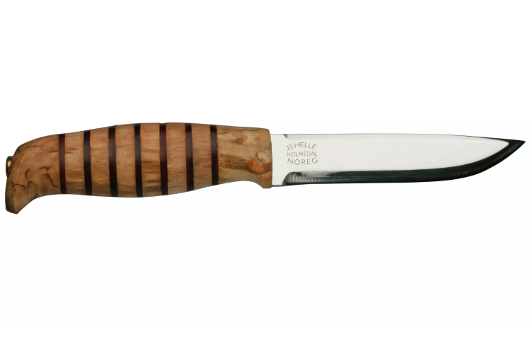 Couteau Helle Jan Steffen H676 édition limitée lame 11cm manche en bouleau + étui en cuir